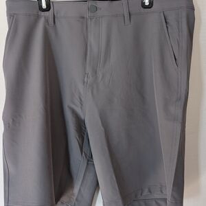 Hurley Men's Charcoal Flat Front Golf Shorts